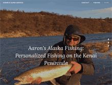 Tablet Screenshot of aaronsalaskafishing.com